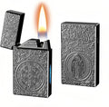 Smart Kerosene Lighter - 4 Ignition Modes (Voice/Gravity/Airflow/Tap), Loud Click & Soft Flame, USB-C Rechargeable and Refillable Lighters with Visible Fuel Window (No Fuel Included)