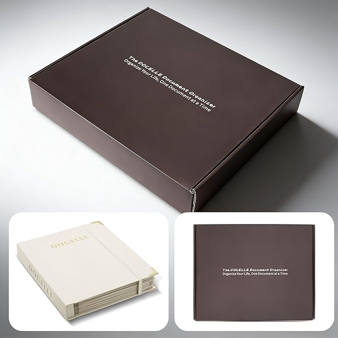 Life Organizer Important Document Organizer Expanding File Folder with Labels for Passports, Birth Certificates, Social Security Cards, Photos, Letters