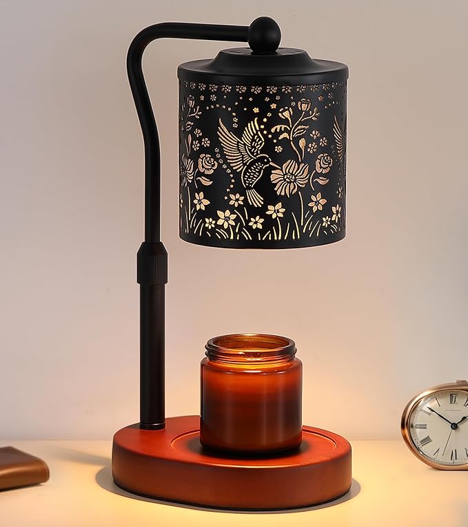 MEIXISUE Candle Warmer Lamp with Timer, Bird Candle Warmer Lamp with Jar Candles,Wax Melt Warmer for Housewarming Gift, Birthday Mother's Day Valentines Gifts for Women,Mom,Sister,Bedroom Decor