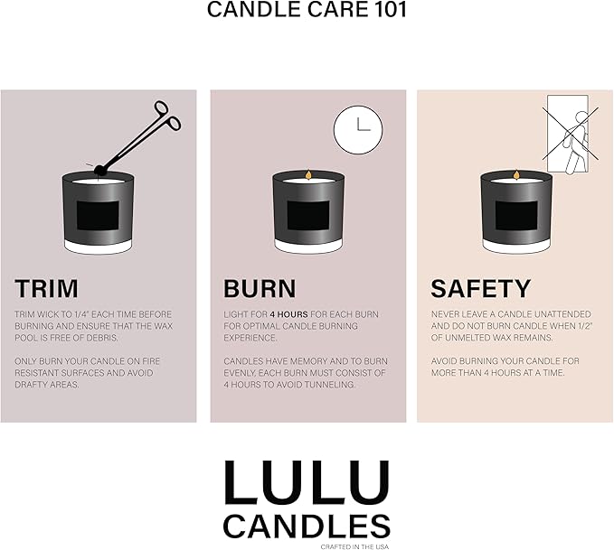 Lulu Candles | Ocean Breeze | Luxury Scented Soy Jar Candle | Hand Poured in The USA | Highly Scented & Long Lasting (9 Oz.)