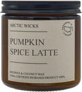 Pumpkin Spice Latte Candle | Arctic Wicks Scented Coconut & Beeswax Candles | 16oz Amber Non-Toxic Fall Decor Candles Gifts Pumpkin Spice for Autumn | USDA Certified Biobased