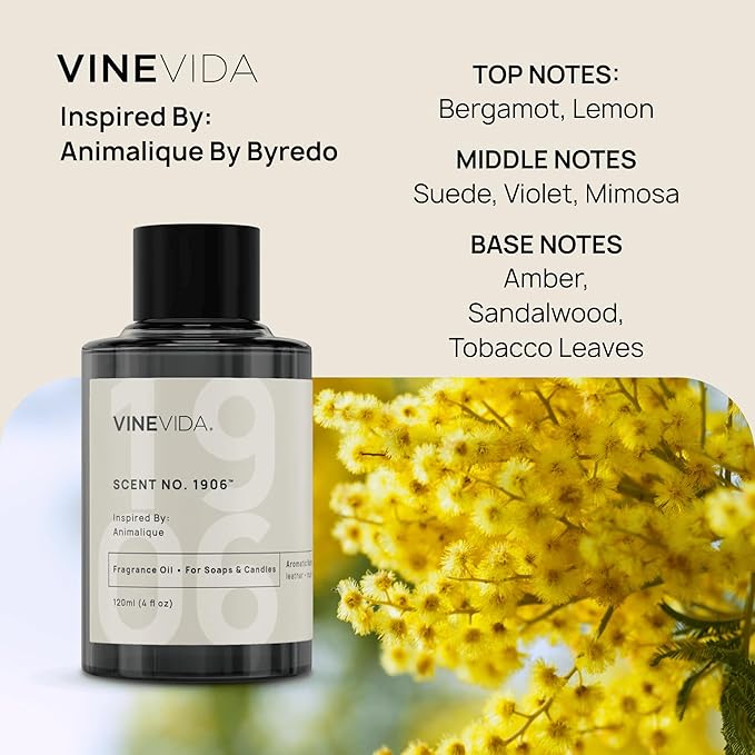 VINEVIDA [4 Oz] Inspired by: Animalique; Fragrance Oil for Candle Making and Soap Making - Premium Candle Scents for Soy Candles
