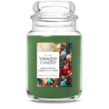 Yankee Candle Shimmering Christmas Tree, Christmas Scented Candle, 22oz Large Jar with up to 150 Hour Burn Time, Giftable