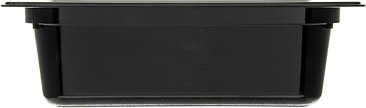 Carlisle FoodService Products CFS 10421B03 Universal High-Heat Half-Size Food Pan, 6.6 qt. Capacity, 12-3/4 x 10-3/8 x 4", Black (Case of 6)