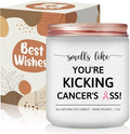 Breast Cancer Gifts for Woman - Breast Cancer Survivor Gifts, Surgery Recovery Care Presents for Women Men, Chemotherapy Must Have, Awareness Accessories - Get Well Soon Scented Candle
