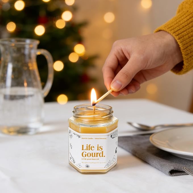 Gifts for Women - Pure Natural Beeswax Candles, Personalized Gifts for Women, Men, Mom, Dad, Sister, Teacher, Friends