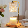 Candle Warmer Lamp Adjustable Height with Timer Dimmer, Dimmable Glass Wax Melt Warmer Light for Scented Jar, Present for Women Candle Lovers Christmas House Warming Home Decor Brithday, Crystal