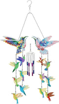 Hummingbird Diamond Art Wind Chimes DIY Kit 5D Diamond Art Painting Wind Chime Hummingbird Hanging Pendant Double Side Special Shape Rhinestones by Number Mosaic Wind Chime for Yard Porch Tree Decor
