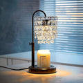 Candle Warmer Lamp with Timer Dimmer Adjustable Height for New Home Bedroom,Vintage Home Decor for Scented JaR 3 Bulbs for New Home Decor, Women Mom Christmas Birthday Gifts,Black (Black)