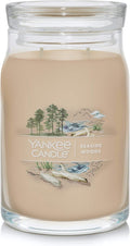 Yankee Candle Seaside Woods Scented Signature 20oz Large Jar 2-Wick Candle Over 60 Hours of Burn Time