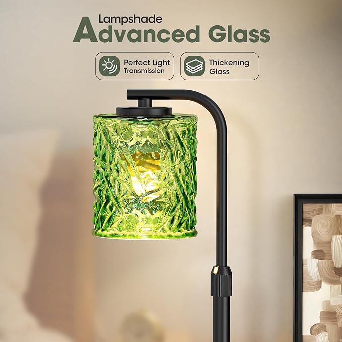 Candle Warmer Lamp with Timer and Dimmer Dimmable Candle Lamp with Glass Lampshade Candle Warmer with Adjustable Height Wax Melt Warmer for Women Home Decor, 2 Bulbs Included,Gifts Christmas