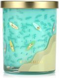 Hanalei Bay Candle,Spring Summer Candles,Sea Salt & Ocean Scented Candles,Ocean Gifts for Friend,Surfer,Sunbather,Beach Lover,Soy Wax Candle for Home Decor,10oz
