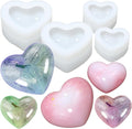 (4 Pack) Love Heart Molds, Valentine’s Day Love Silicone Molds for Handmade Cake Chocolate Candy Graduate Candle Soap Epoxy Resin Casting Christmas Wedding Graduation Gift