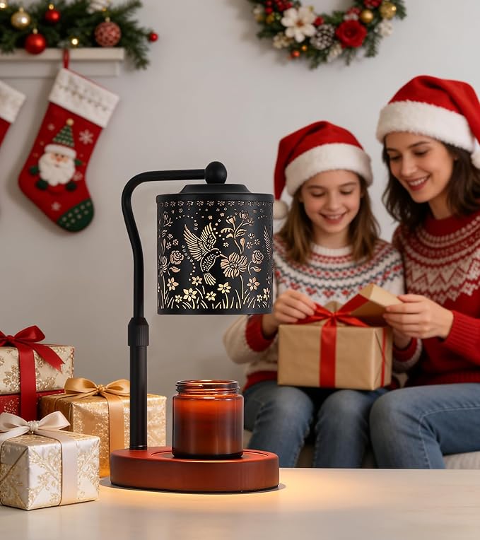 MEIXISUE Candle Warmer Lamp with Timer, Bird Candle Warmer Lamp with Jar Candles,Wax Melt Warmer for Housewarming Gift, Birthday Mother's Day Valentines Gifts for Women,Mom,Sister,Bedroom Decor