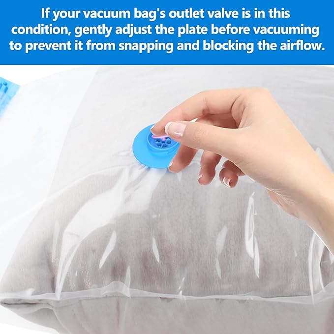 kissleaf Electric Pump for Vacuum Storage Bags, Air Pump for Compression Bags,Portable Vacuum Pump for Various Sealer Bags, Suitable for Common Vacuum Bags-Blue (No Storage Bags)