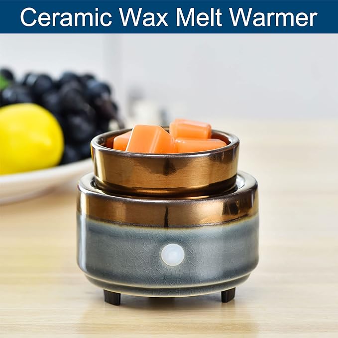 kobodon Ceramic Candle Wax Warmer,Home Fragrance Diffuser, Wax Melter Fragrances Candles Oils, Fragrance Warmer Candles or Wax Melts as Gifts for Mom Grandma Women