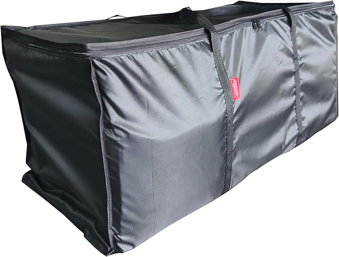 Large Moving Bags 2 Pack Black Heavy Duty Totes For Storage, Wrap Around Handles, Storage Bags for Space Saving