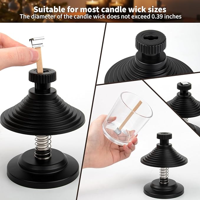 Candle Wick Centering Tool,Adjustable Wick Holder for Candle Making Keeps Wicks Straight & Centered,Wick Holder for Most Candle Jar