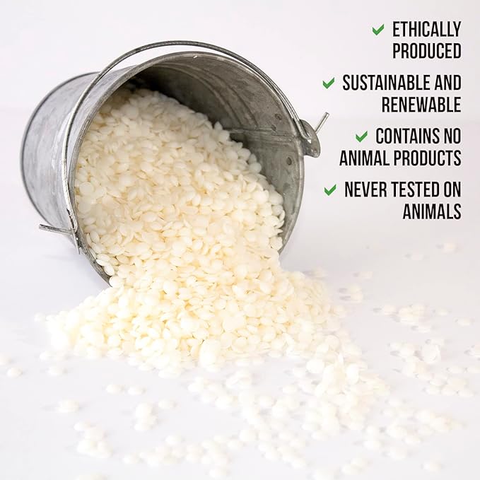 American Soy Organics Freedom Soy Wax Beads for Candle Making - Natural Candle Making Supplies - Paraffin-Free, Beeswax-Free Candle Wax for Container Candles, Tealights and Wax Melts, 25 lbs