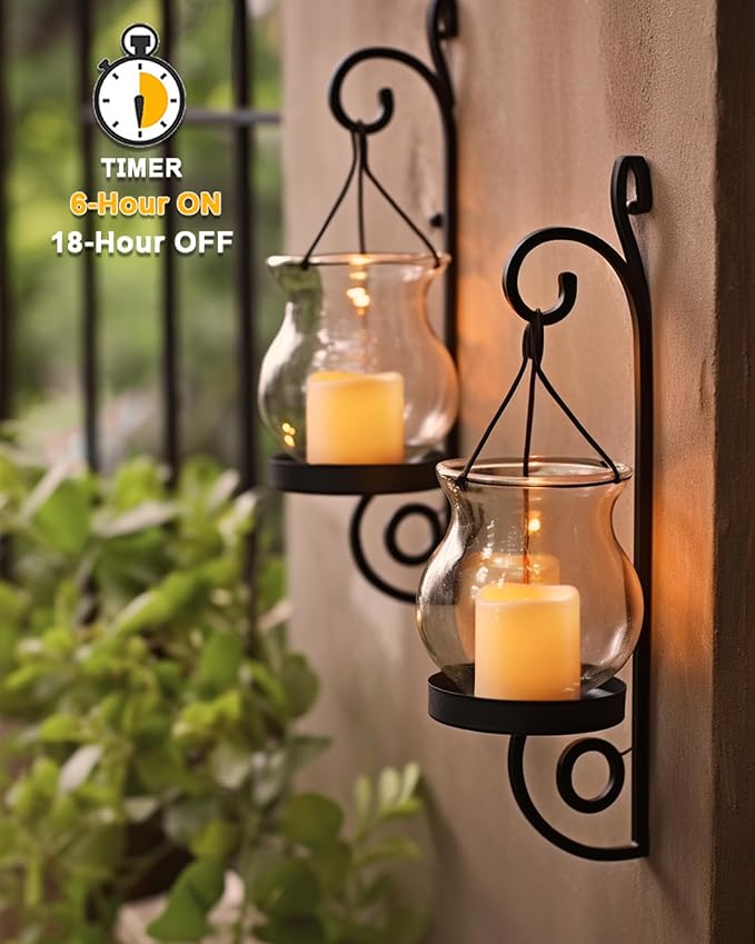 Homemory 12PCS Auto Timer Flameless Votive Candles, Flickering Battery Operated LED Tealight Candles, Realistic Electric Fake Tealight Candles for Wedding, Table, Outdoor(Battery Included)