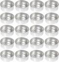 EXCEART Aluminum Candle Cup Case 1.37 Inch Tea Light Holder Lightweight Metal Shell for DIY Scented Candle Making Craft Storage and Candy Container