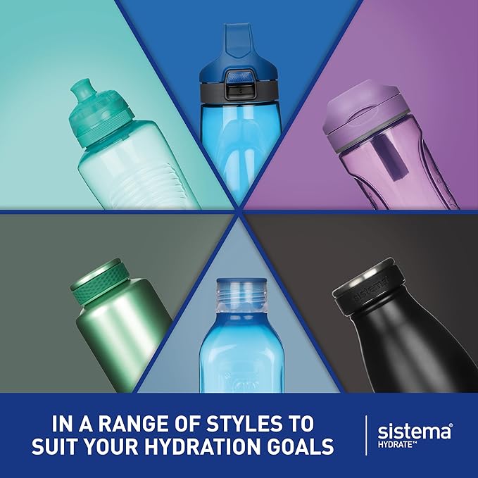 Sistema Retro Square Bottle, 725 ml - Assorted Colours