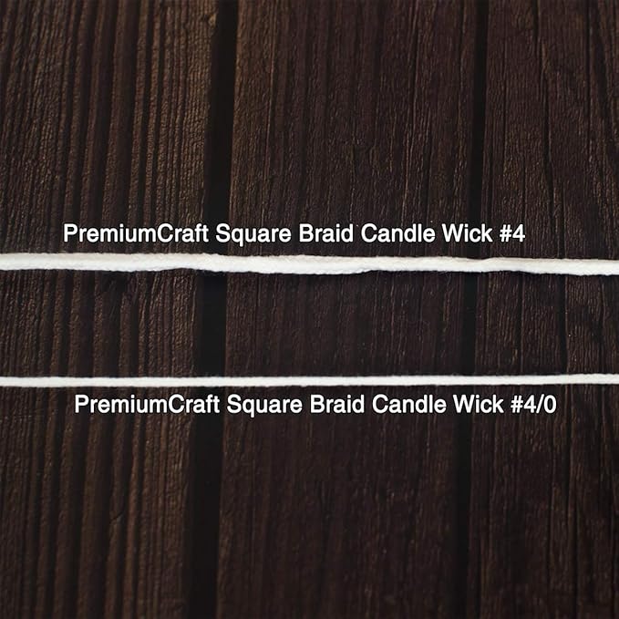 Square Braid Cotton Candle Wick - #4
