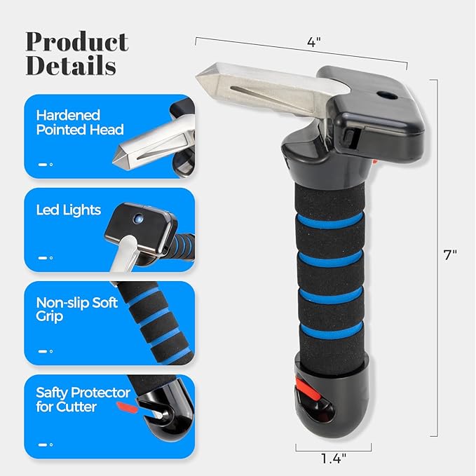 Car Door Handle for Elderly Mobility Car Handle Assist Multifunction Automotive Grab Handles Car Cane for Seniors and Handicapped