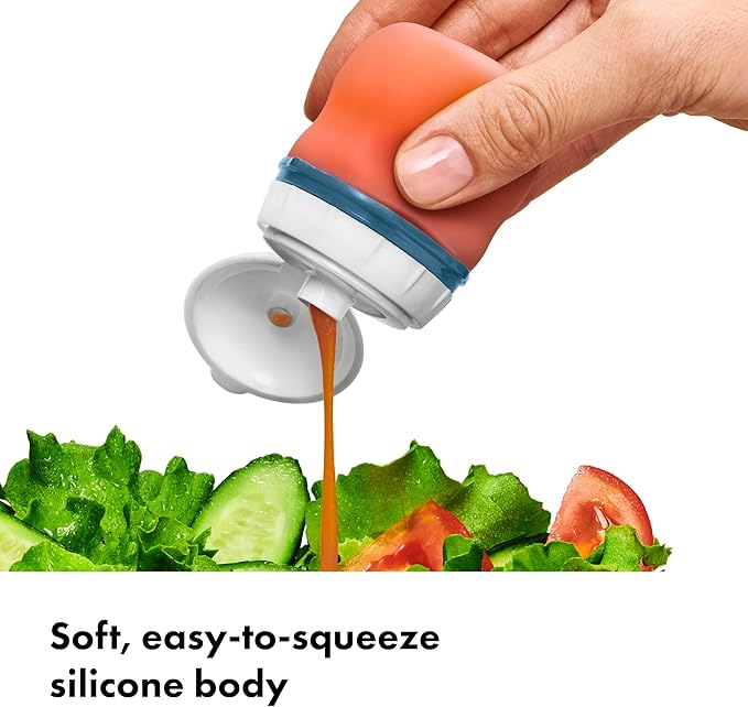 OXO Good Grips Prep and Go Silicone Squeeze Bottle 2 Pack - Ocean Blue