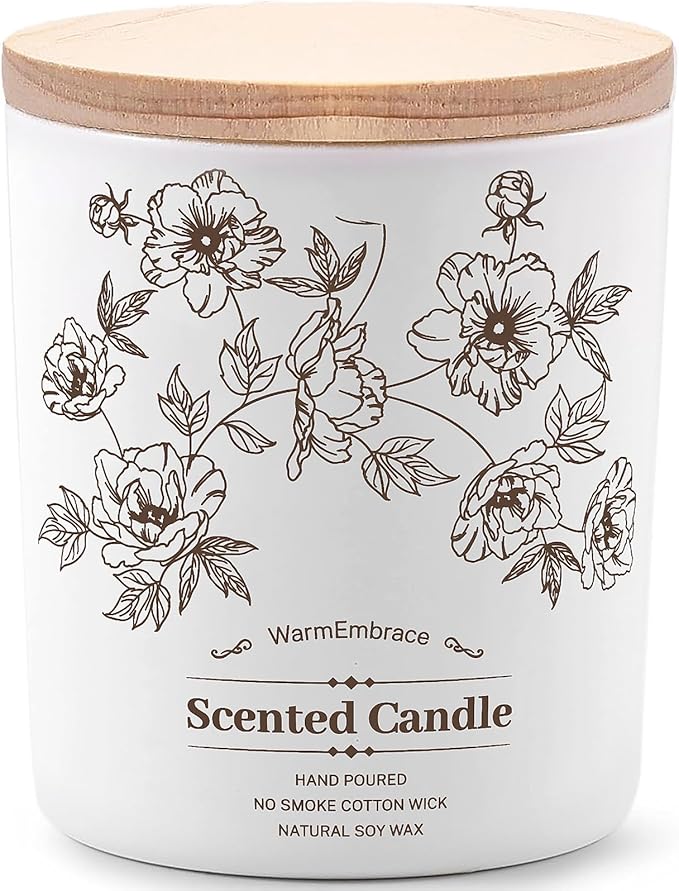 Deluxe Scented Candle for Women & Men, Lavender Soy Wax Candle,11.5 Oz Jar Candle for Home, Scented-98 Hour Long Lasting Burning, Suitable Present for Thanksgiving, Christmas & Birthday