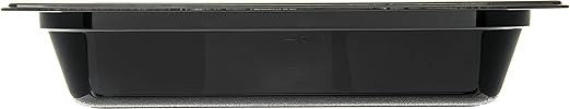 Carlisle FoodService Products 10420B03 StorPlus Gastronorm High-Heat Half-Size Food Pan, 2.5 qt. Capacity, 12-3/4" x 10-3/8" x 2-1/2", Black (Case of 6)