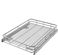 JOWBOOW Pull Out Cabinet Organizer 17" W x 21" D, Put Out Shelves for Kitchen Cabinets, Roll Out Drawers Heavy-Duty Metal Sliding Shelf, Bottom Mount