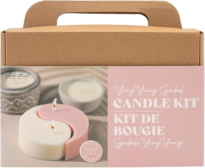 John Bead 9pcs Candle DIY Kit Ying Yang Symbol for Adults Beginners Arts & Crafts DIY Candle Making Supplies