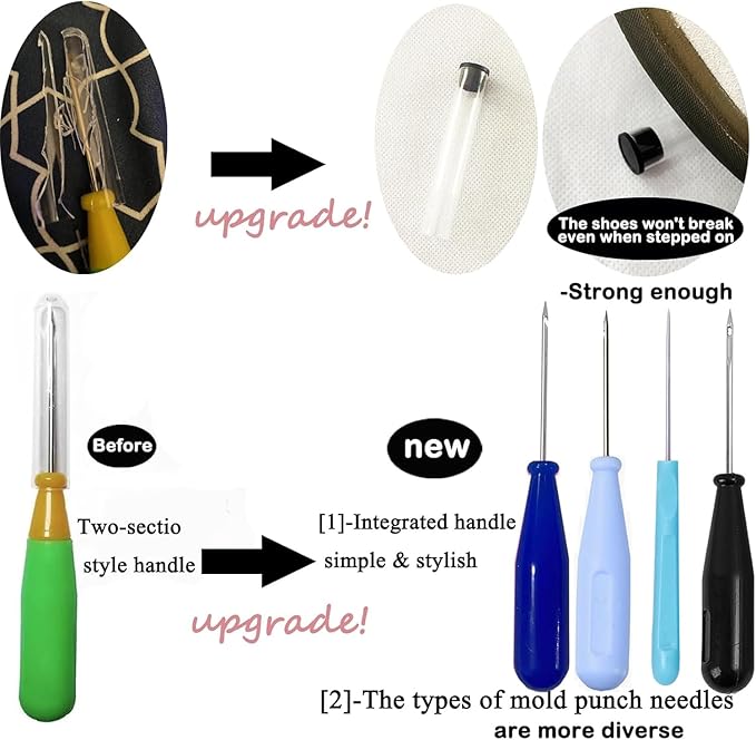 22 PCS Candle Wick Punching Tool Large-Eye Candle Needle Wick Sitting Tool with Hook & Eye Candle Making Kits to Insert Wick in Candle Mold Colored Threader for Candle Wick of All Thicknesses