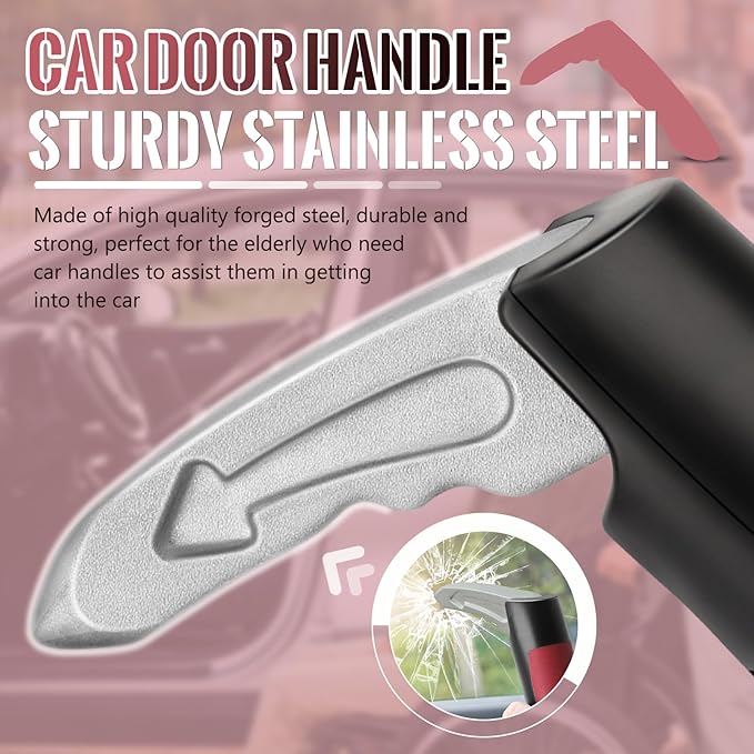 Car Door Handle for Elderly Car Handle Assist Support, Portable Auto Grab Handles for Handicap Seniors