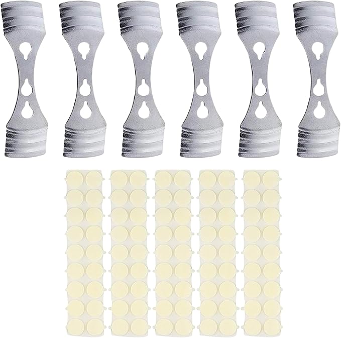 Candle Wick Stickers (100pcs) and Metal Candle Wick Centering Device (6pcs) Bundle - Kare & Kind® Retail Packaging(Wick Centering Device Plus Wick Sticker)