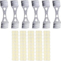 Candle Wick Stickers (100pcs) and Metal Candle Wick Centering Device (6pcs) Bundle - Kare & Kind® Retail Packaging(Wick Centering Device Plus Wick Sticker)