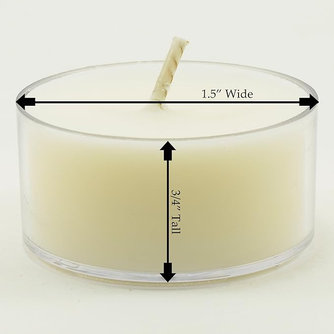 Honeysuckle Jasmine Scented - 12 Pack - Scented Tealight Candles - Soy Beeswax Blend - Handmade in The USA - Candeo Candle - Floral and Spring Scents