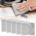 Non Scratch Wire Dishcloth Wet and Dry, 2024 New Kitchen Dish Towels Double Layer Wire Dishwashing Rags Cleaning Pads, Multipurpose Metal Wire Dishcloth Reusable Scrubbing Pads for Kitchen (5PCS)