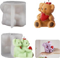Bear Soap & Candle Mold - Animal & 3D Silicone Mold for Resin Casting & Home Decor
