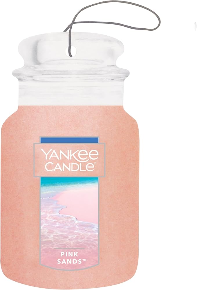 Yankee Candle Paper Car Jar, Pink Sands (Pack of 2)