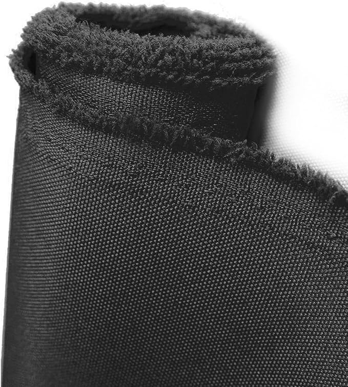 Foreate Waterproof Canvas Fabric by The Yard 600D Upholstery Fabric for Chairs 58" Wide Indoor Outdoor Water Resistant Canvas Polyester Material Sewing DIY Cloth, 8 Yards Black