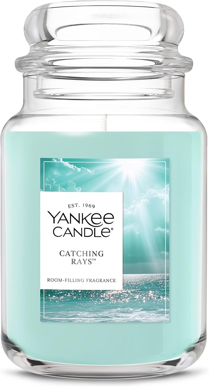Yankee Candle Catching Rays Scented Candle, 22oz Large Jar with up to 150 Hour Burn Time, Giftable