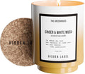 Ginger & White Musk Soy Candle, 12oz Natural Soy Wax Non Toxic, 75 Hours Burn Time,Clean Burn, Aromatherapy Candles for Home Scented, Stress Relief, Meditation, Yoga & Relaxation
