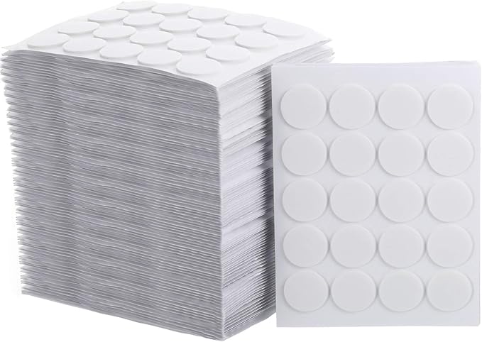 500 Pieces Candle Wick Stickers Wax Stickers Candle Wick Glue Heatproof Glue Adhere Steady in Hot Wax Double-Side for Making