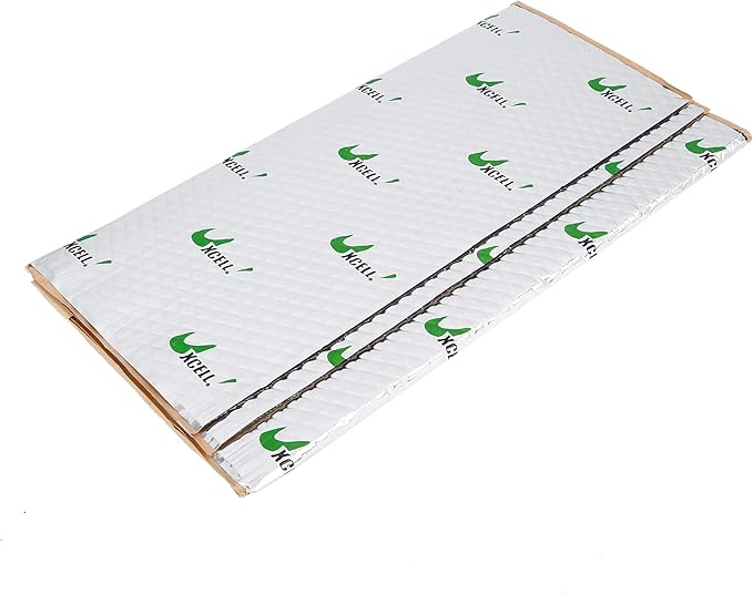 uxcell 2pcs 80mil 5sqft Car Sound Deadener Heat Insulation Mat Butyl Pad Damping Self Adhesive Deadening Material Door Roof Floor Automobile Sound Barrier