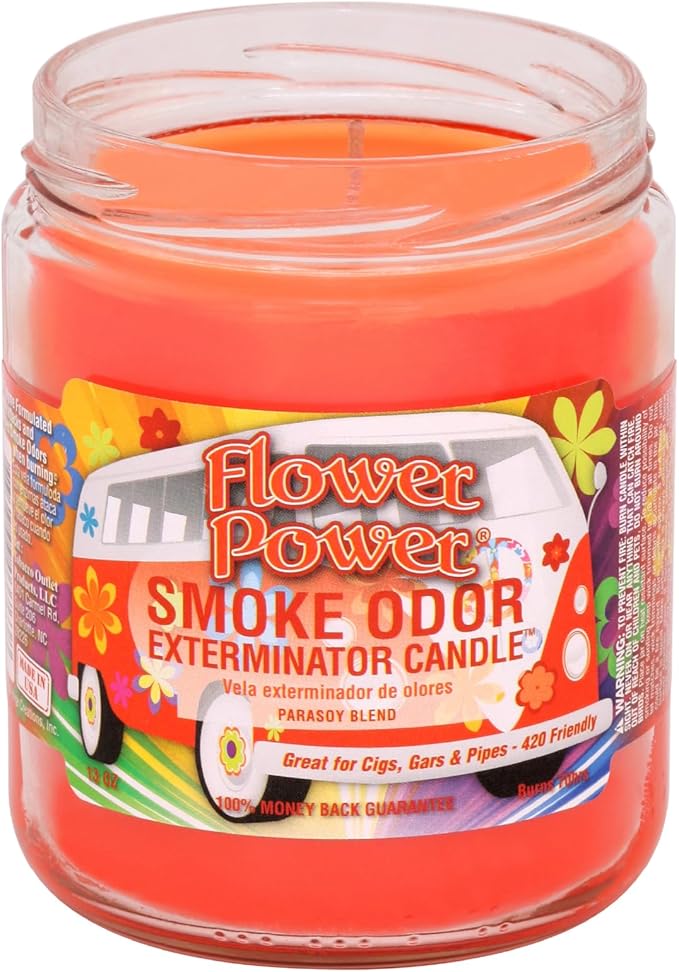 Smoke Odor Exterminator Candle Flower Power