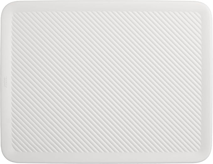 Superio Ribbed Collection Lid for Decorative Plastic Basket Open Home Storage Bins Organizer Baskets, Large White - for Organizing Closet Storage Bins for Shelves Drawer Shelf 15/22 Liter