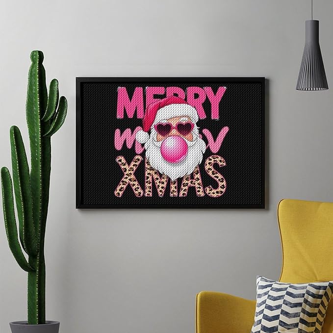 AIVKIEJK Diamond Painting Kits for Adults - Santa Christmas Painting DIY 5D Full Drill Diamond Dots Paintings with Diamonds Gem Art and Crafts Home Decor 8"x12"