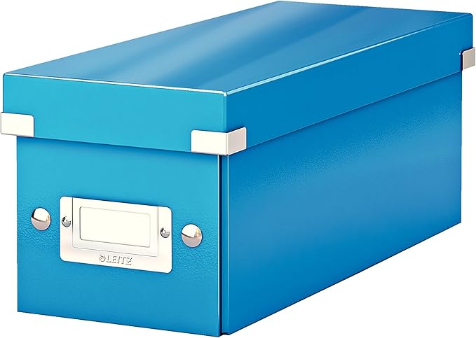 Leitz CD Storage Box, Blue, Click and Store Range, 60410036